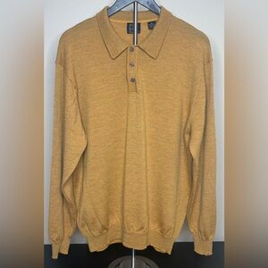 Jos A Bank Signature Merino Wool Sweater Polo Men’s XL Very Good Condition